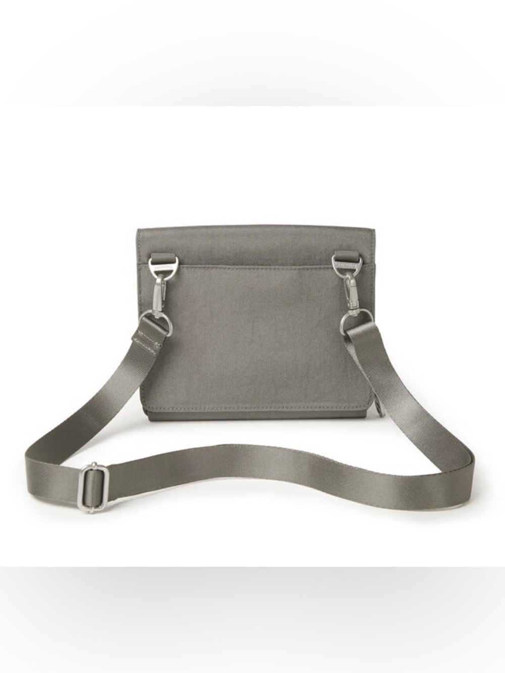 EUC. Baggallini Madrid Crossbody Purse, Gray with Brushed  Silver Hardware - Picture 4 of 8